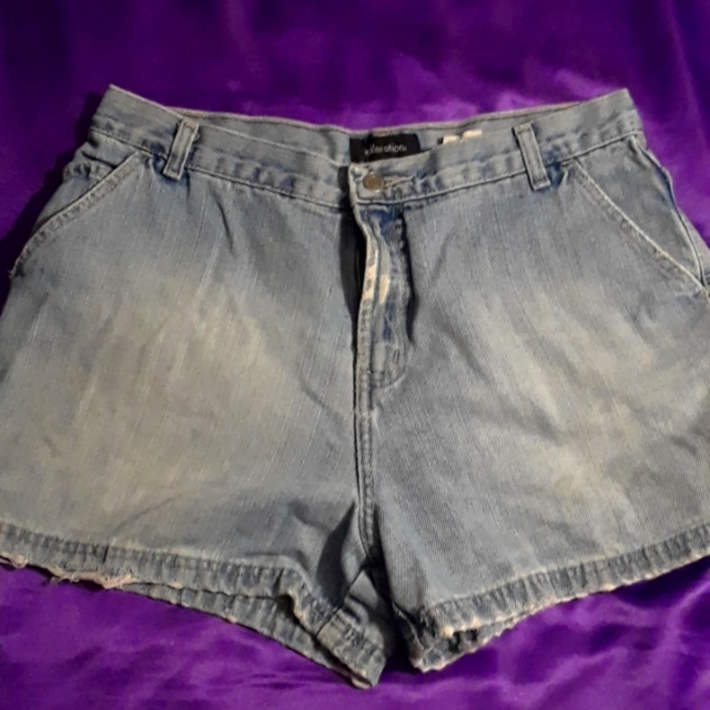 Blue jean shorts